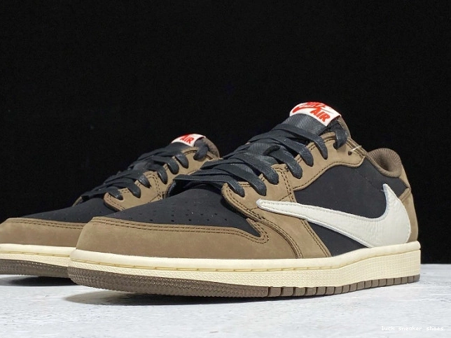 Rep LUCY Dark Travis Mocha Scott SP 1 Jordan x CQ4277-001 OG Air Low 0710